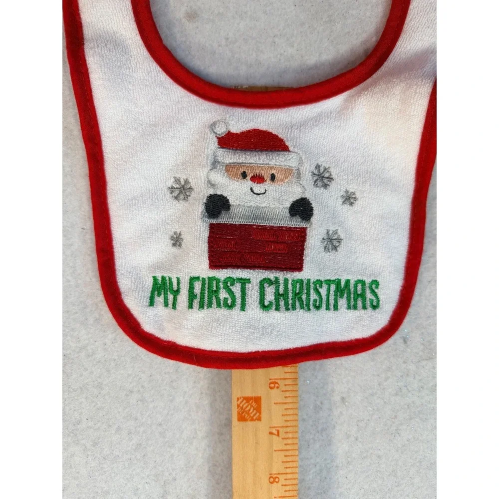 Set of 7 My First Holiday Baby Bibs Christmas Halloween Easter Birthday Unisex
